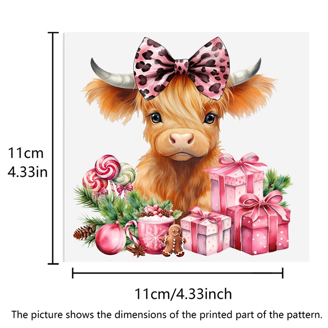 Christmas UV DTF Glass Can Wrap FeeFiFauxLeather