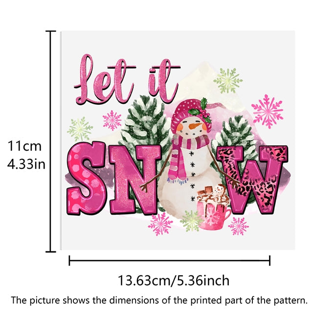 Christmas UV DTF Glass Can Wrap FeeFiFauxLeather