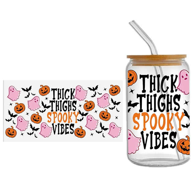 Nightmare Before Christmas UV DTF Cup Wrap – Easy Cup Wrap for Tumblers & Projects FeeFiFauxLeather