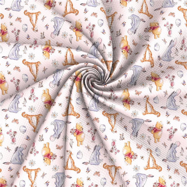 Bear and Friends Printed Fabric FeeFiFauxLeather