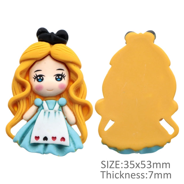 3-D Princess Flat Back Resin Centerpiece FeeFiFauxLeather