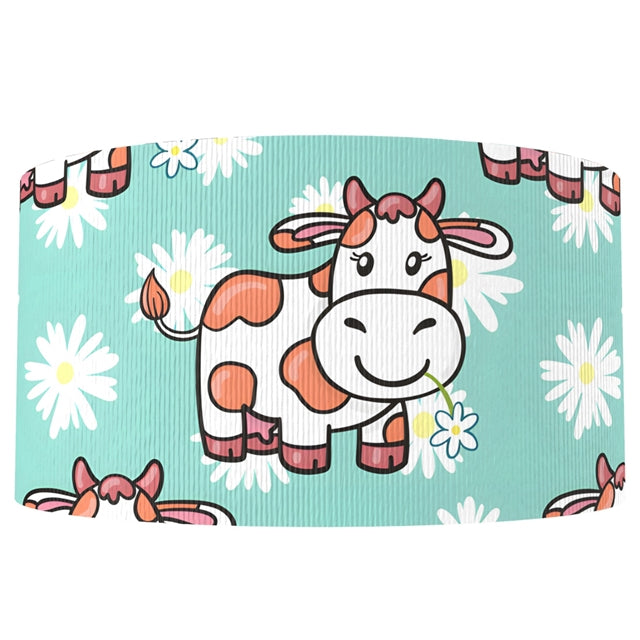 Cow 1 Yard Printed Grosgrain Ribbon FeeFiFauxLeather