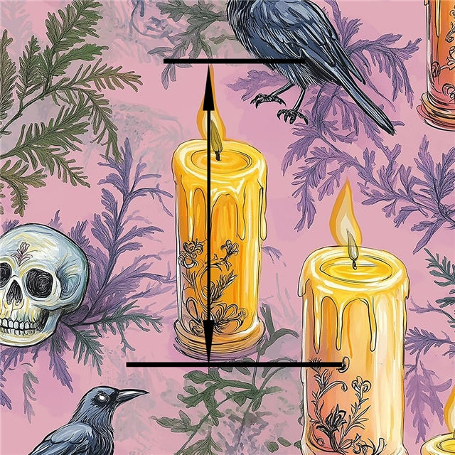 Skull Halloween Pink Print Textured Liverpool/ Bullet Fabric FeeFiFauxLeather