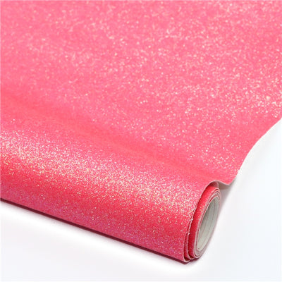 Rolls Small Sequins Fine Glitter Printed Faux Leather Print Colors Roll