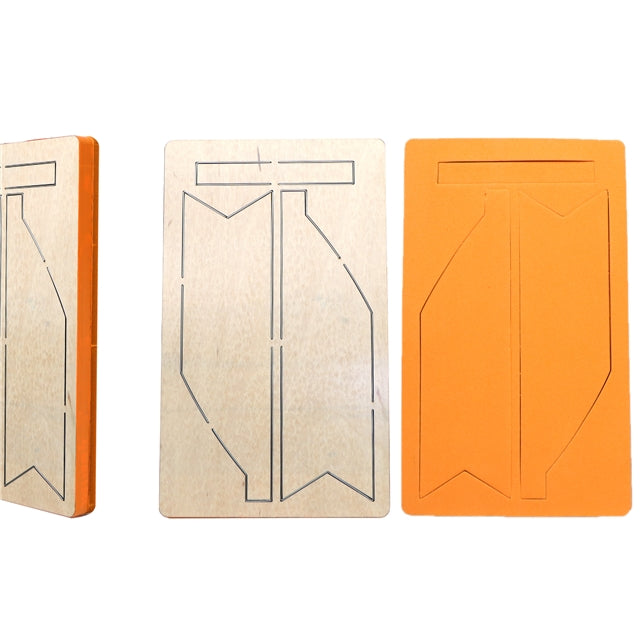 Pinch Bow Die for Making Bows using Cutter 4 Inch Bow FeeFiFauxLeather