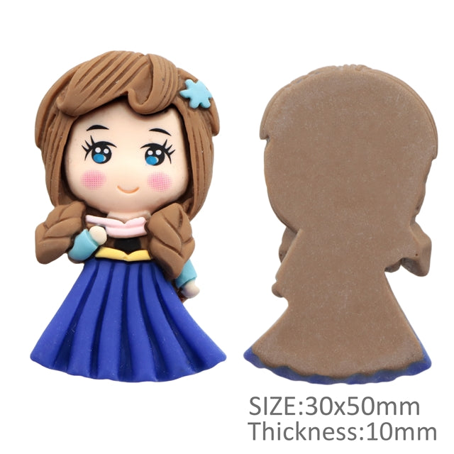 3-D Princess Flat Back Resin Centerpiece FeeFiFauxLeather