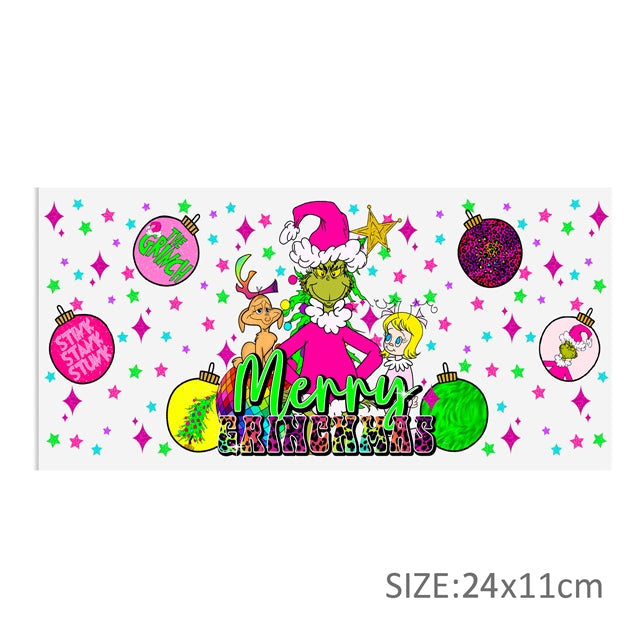 The Grinch UV DTF Cup Wrap – Easy Cup Wrap for Tumblers & Projects FeeFiFauxLeather