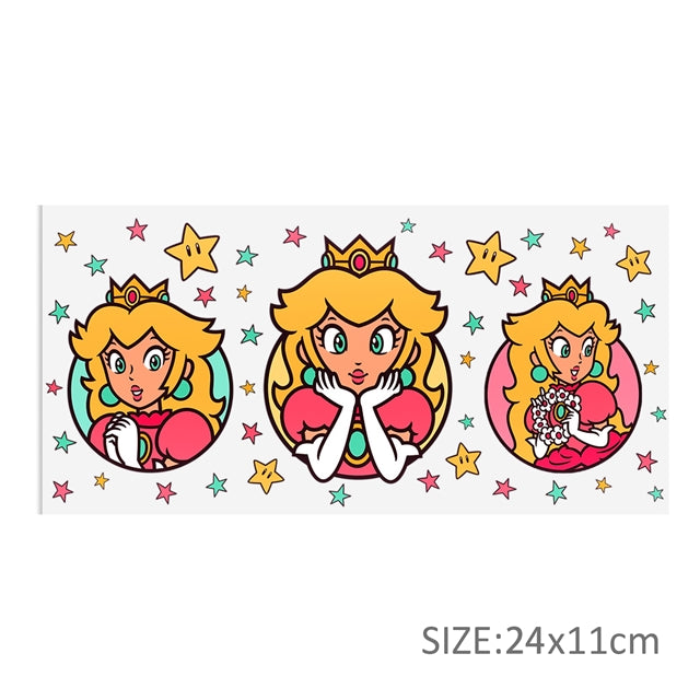 Super Mario UV DTF Cup Wrap – Gaming Cup Wrap Design for Crafting Projects FeeFiFauxLeather