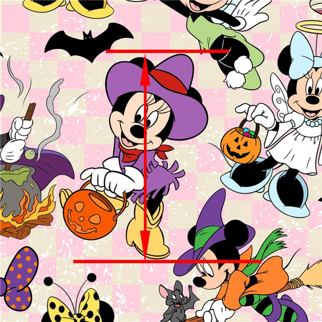 Mouse Halloween Textured Liverpool/ Bullet Fabric FeeFiFauxLeather