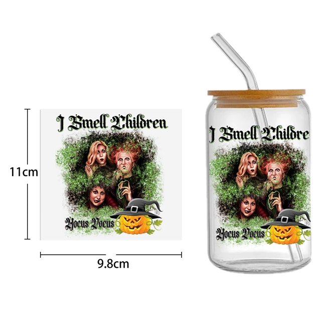 Hocus Pocus UV DTF Cup Wrap – Easy Cup Wrap for Tumblers & Projects FeeFiFauxLeather