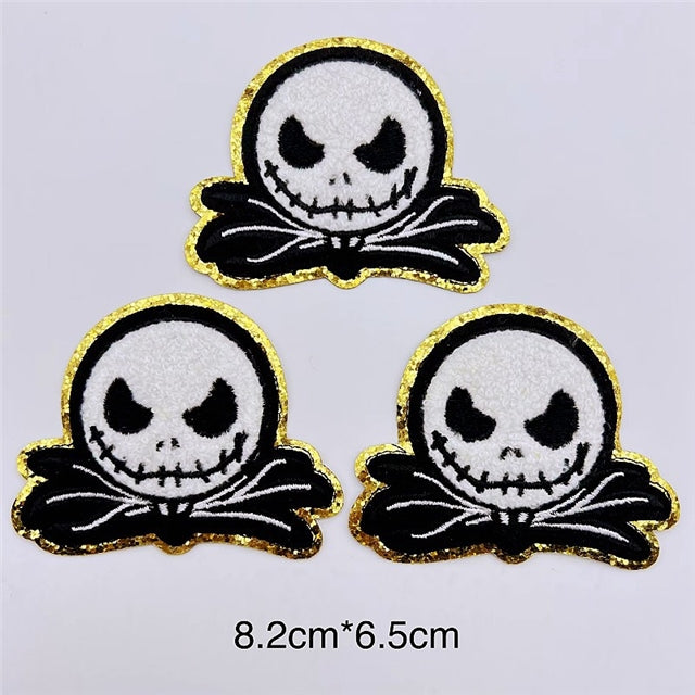 Nightmare Before Christmas Embroidery Patch FeeFiFauxLeather