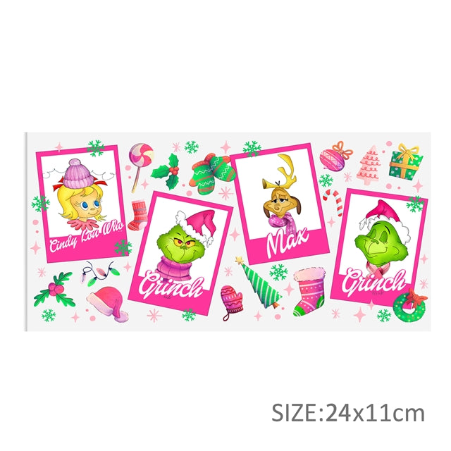 The Grinch UV DTF Cup Wrap – Easy Cup Wrap for Tumblers & Projects FeeFiFauxLeather