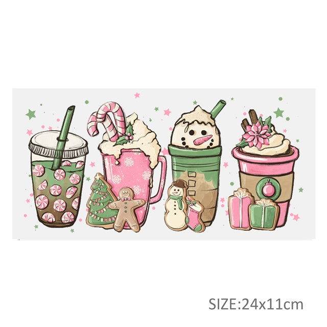 Christmas UV DTF Cup Wrap – Easy Cup Wrap for Tumblers & Projects FeeFiFauxLeather