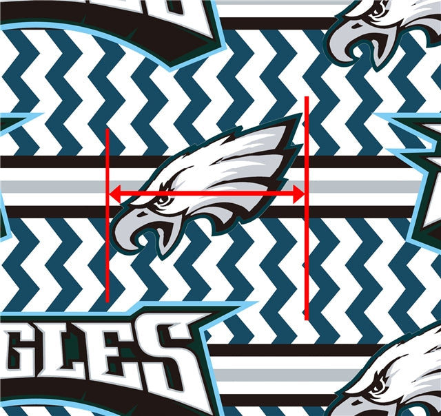 Eagles Football Textured Liverpool/ Bullet Fabric FeeFiFauxLeather