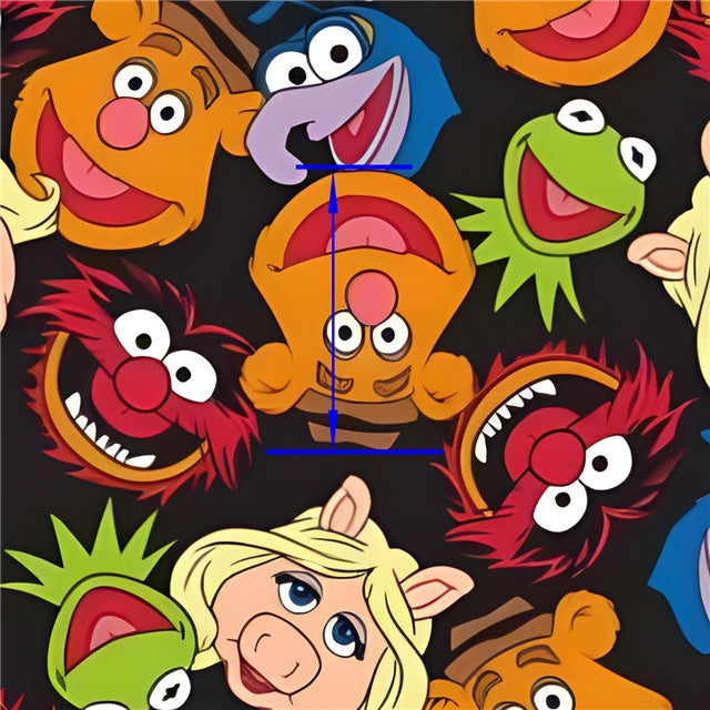 Puppets Printed See Through Sheet Clear Transparent Sheet FeeFiFauxLeather