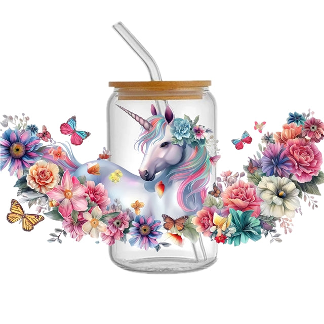 Unicorn UV DTF Cup Wrap – Easy Cup Wrap for Tumblers & Projects FeeFiFauxLeather