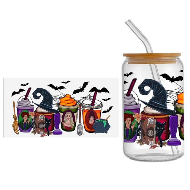 Hocus Pocus UV DTF Cup Wrap – Easy Cup Wrap for Tumblers & Projects FeeFiFauxLeather