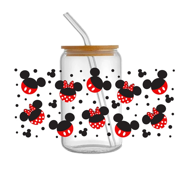 Mouse UV DTF Cup Wrap – Cartoon Cup Wrap Design for Tumblers & Cups FeeFiFauxLeather