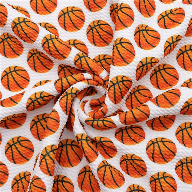 Basketball Printed Fabric FeeFiFauxLeather
