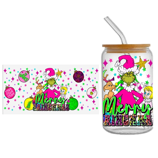 The Grinch UV DTF Cup Wrap – Easy Cup Wrap for Tumblers & Projects FeeFiFauxLeather