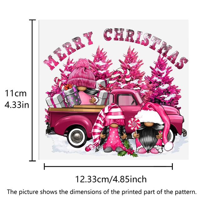 Christmas UV DTF Glass Can Wrap FeeFiFauxLeather