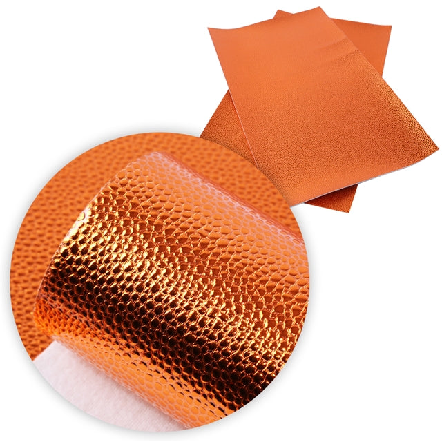 Metallic Litchi Faux Leather Sheet FeeFiFauxLeather