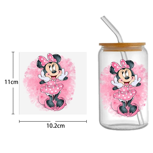 Mouse UV DTF Cup Wrap – Cute Character Wrap for DIY Drinkware Projects FeeFiFauxLeather