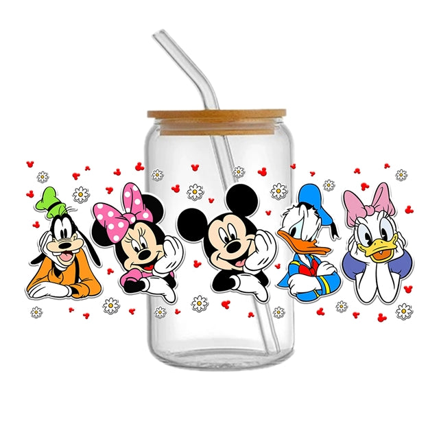 Mouse UV DTF Cup Wrap – Cartoon Cup Wrap Design for Tumblers & Cups FeeFiFauxLeather