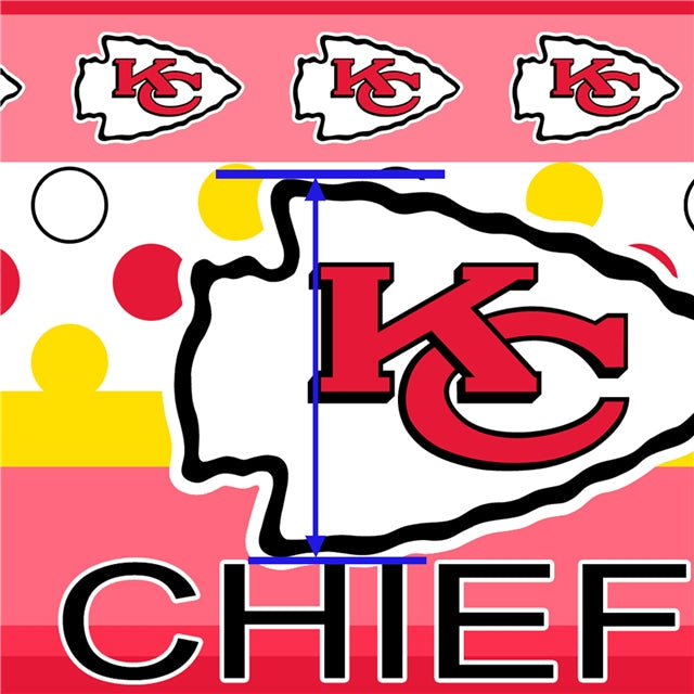 Chiefs Football Printed Fabric FeeFiFauxLeather