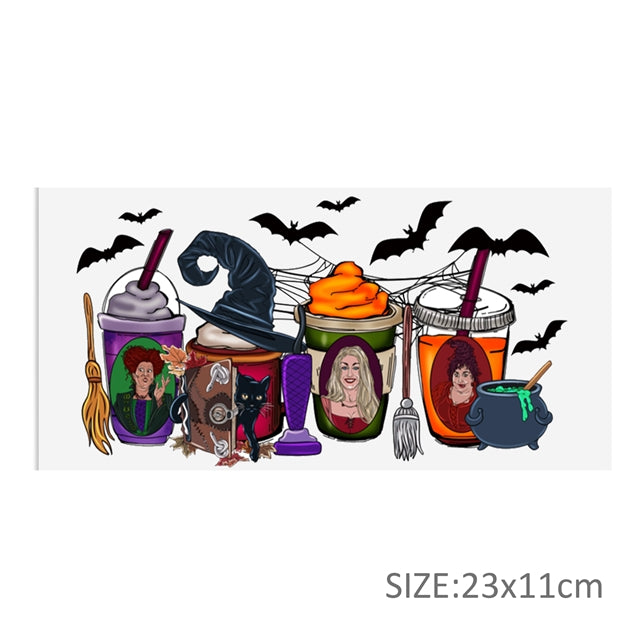 Hocus Pocus UV DTF Cup Wrap – Easy Cup Wrap for Tumblers & Projects FeeFiFauxLeather