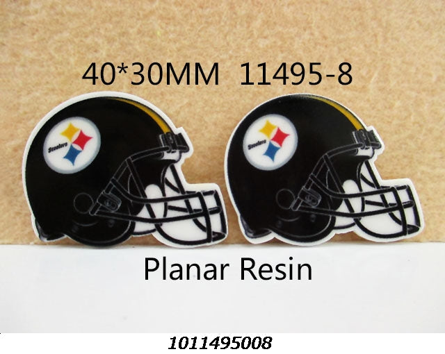 Steelers Football Resin 5 piece set FeeFiFauxLeather