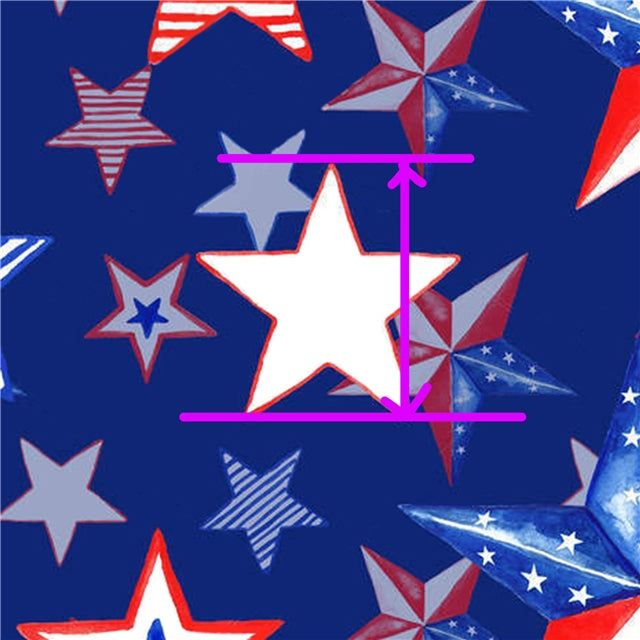 Red White and Blue July 4th Printed Fabric FeeFiFauxLeather