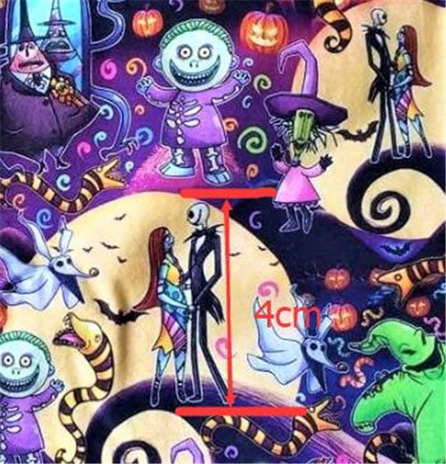 Nightmare Before Christmas Halloween Fabric FeeFiFauxLeather