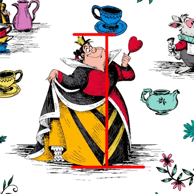 Alice and Wonderland Printed Fabric FeeFiFauxLeather