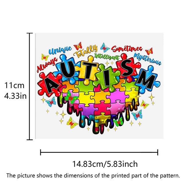 Autism UV DTF Glass Can Wrap FeeFiFauxLeather