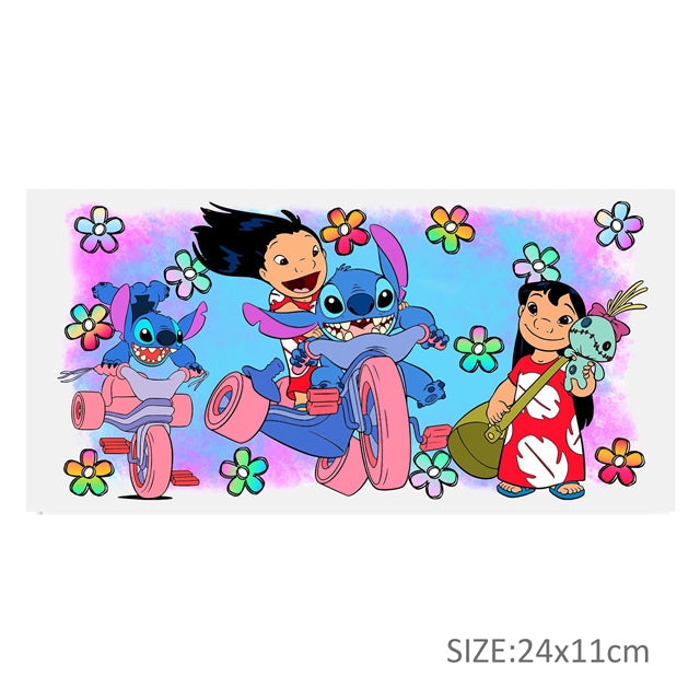 Blue Alien UV DTF Glass Can Wrap FeeFiFauxLeather