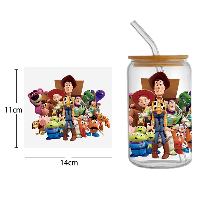 Toy Story UV DTF Cup Wrap – Cartoon Cup Wrap Design for Tumblers FeeFiFauxLeather
