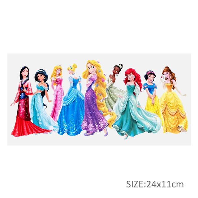 Princesses UV DTF Glass Can Wrap FeeFiFauxLeather