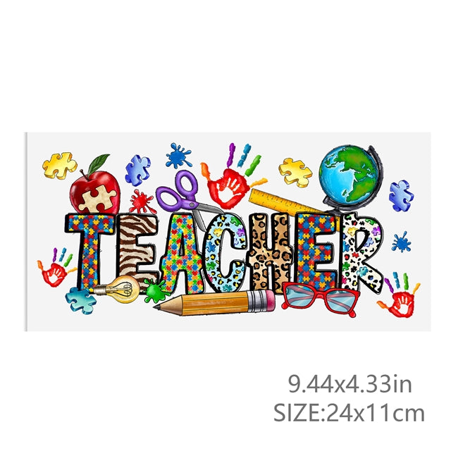 Autism UV DTF Cup Wrap – Awareness Tumbler Wrap for DIY Drinkware FeeFiFauxLeather