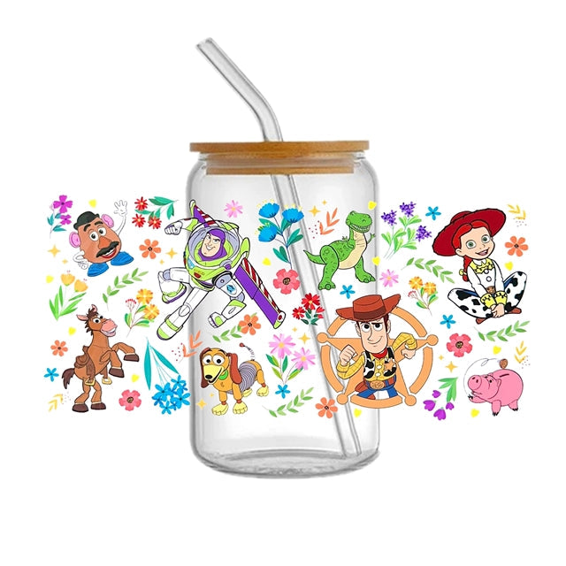 Toy Story UV DTF Glass Can Wrap FeeFiFauxLeather