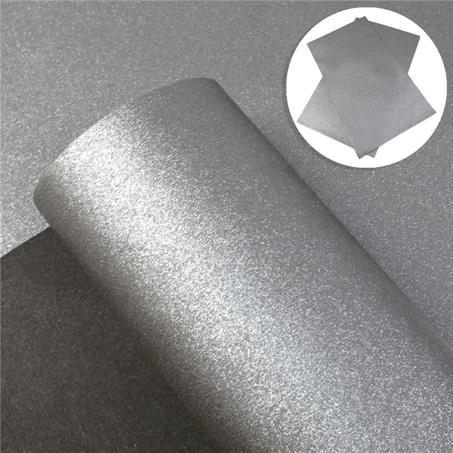 Pearl Metallic Faux Leather Sheet FeeFiFauxLeather