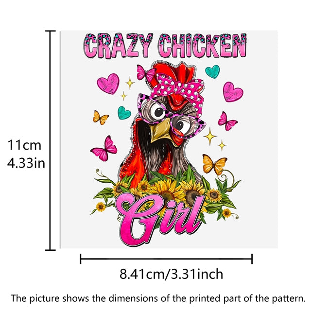 Chicken UV DTF Glass Can Wrap FeeFiFauxLeather