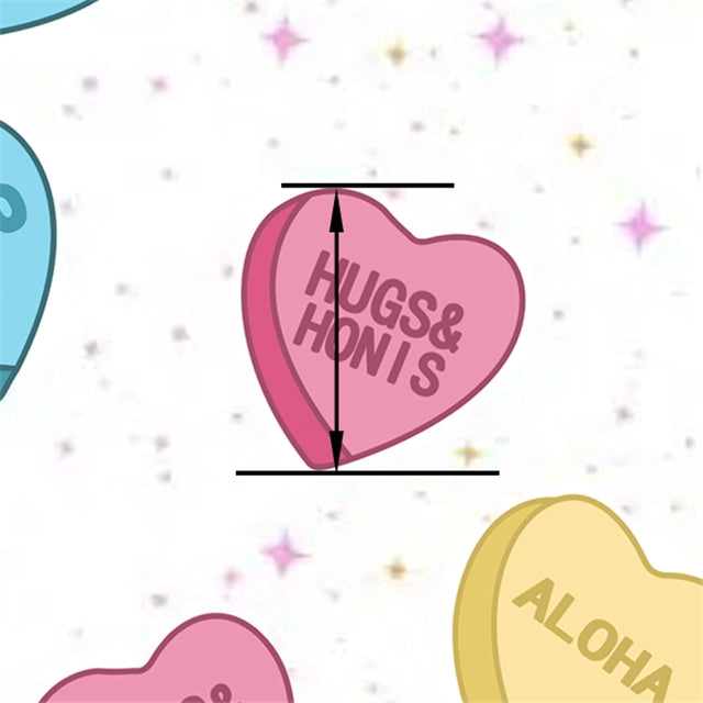 Valentine Hearts Printed Fabric FeeFiFauxLeather