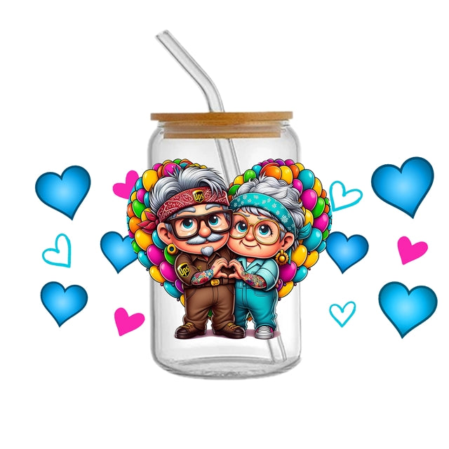 Up Movie Love Valentines UV DTF Glass Can Wrap FeeFiFauxLeather