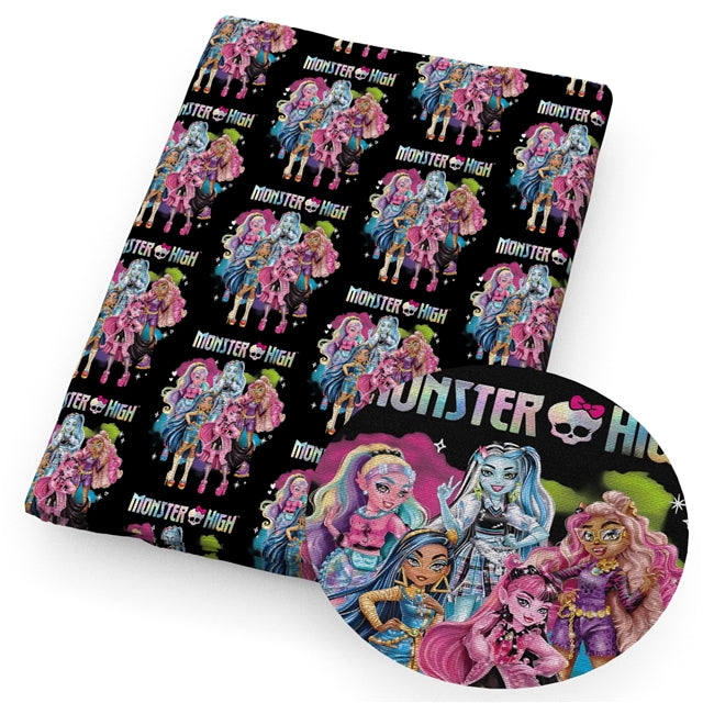 Monster High Litchi Faux Leather Sheet FeeFiFauxLeather