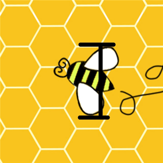 Bees Beehive Smooth Printed Faux Leather Sheet FeeFiFauxLeather