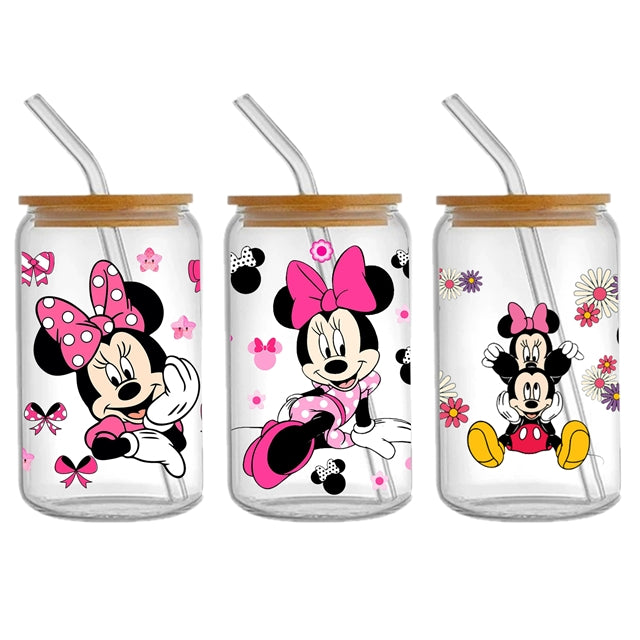 Mouse UV DTF Cup Wrap – Cartoon Cup Wrap Design for Tumblers & Cups FeeFiFauxLeather