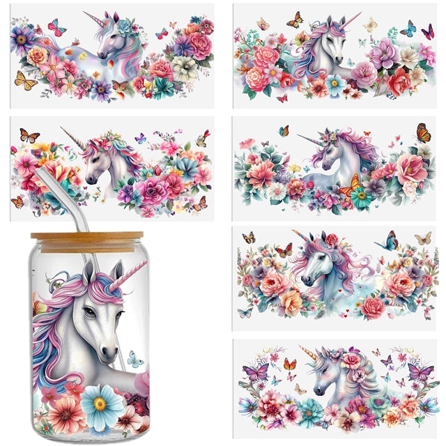 Unicorn UV DTF Cup Wrap – Easy Cup Wrap for Tumblers & Projects FeeFiFauxLeather