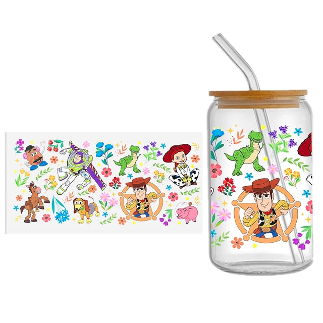 Toy Story UV DTF Glass Can Wrap FeeFiFauxLeather