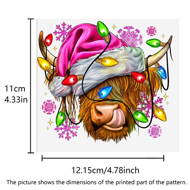 Christmas UV DTF Glass Can Wrap FeeFiFauxLeather